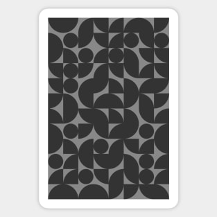 Dark Colored Geometric Pattern - Shapes #4 Sticker